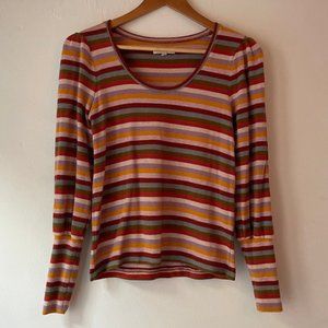 Madewell Multi-Colored Striped Long Sleeve Top XXS